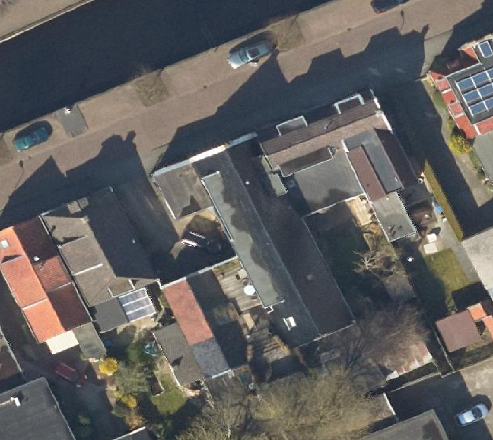 True ortho Luchtfoto op daksegment