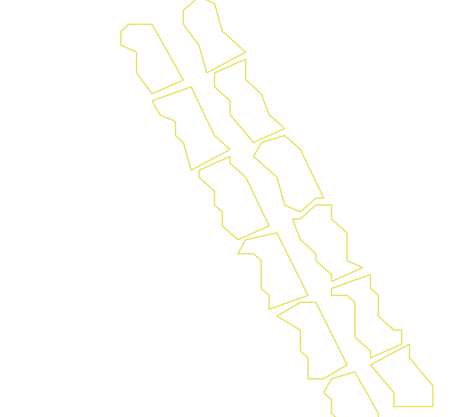 Daksegment ingezoomd met contourlijnen en structuurweergave