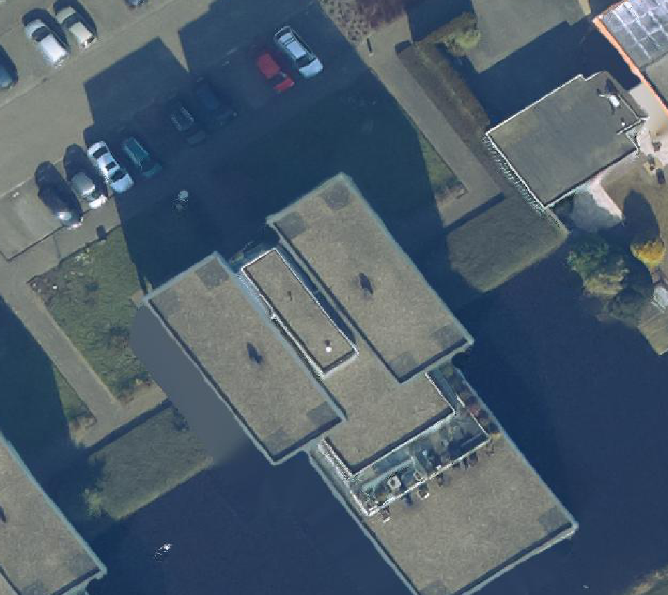 True ortho Luchtfoto op daksegment