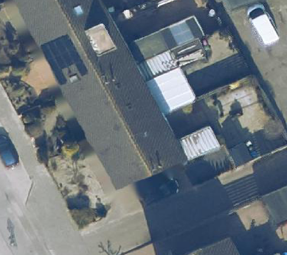 True ortho luchtfoto van Heerenveen met zicht op woning