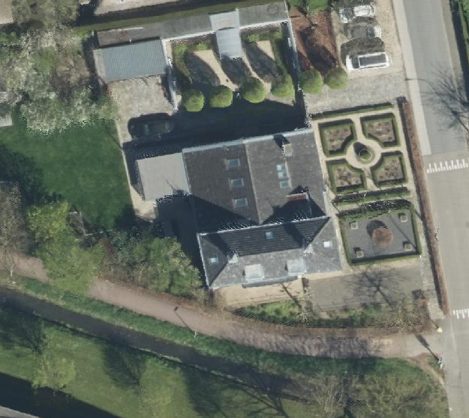 True ortho Luchtfoto op daksegment