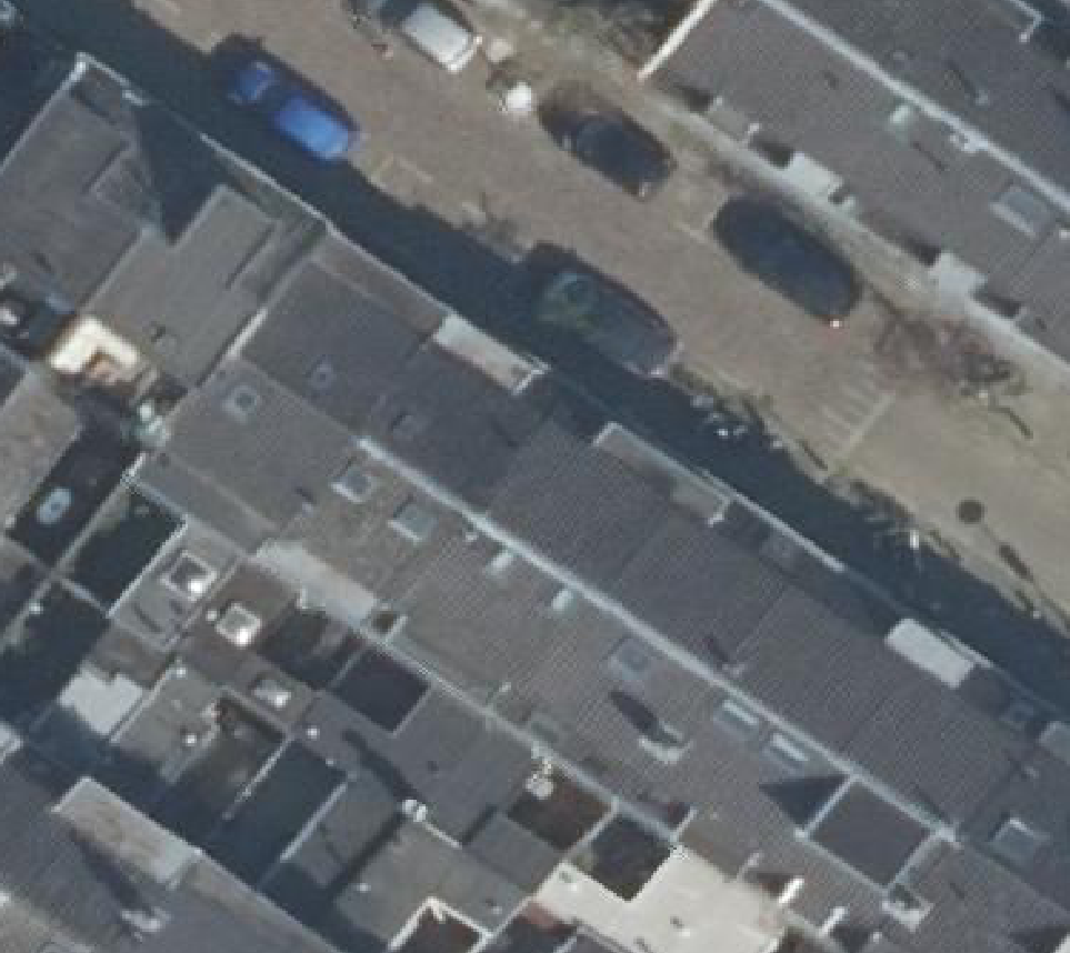 True ortho luchtfoto van Utrecht met zicht op woning