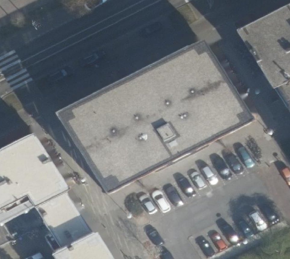True ortho Luchtfoto op daksegment