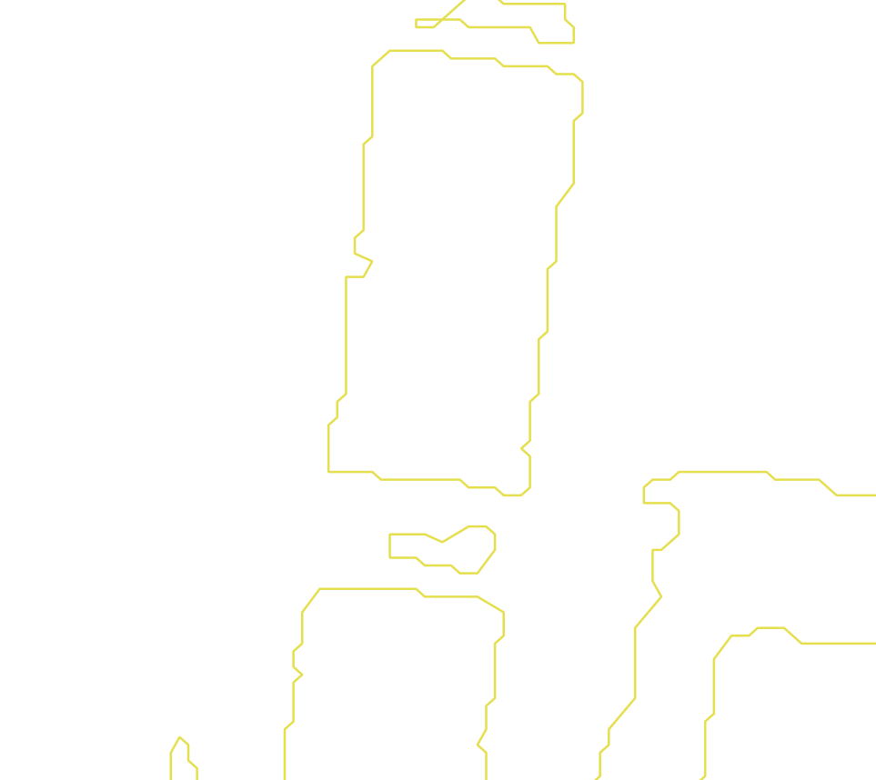 Daksegment met contourlijnen en structuurweergave
