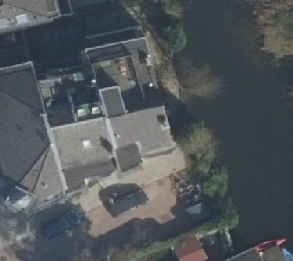 True ortho luchtfoto van Utrecht met zicht op woning