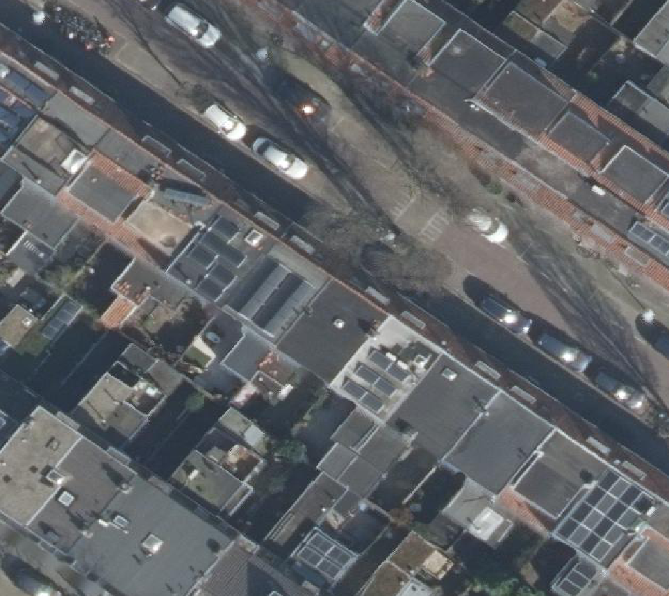 True ortho Luchtfoto op daksegment