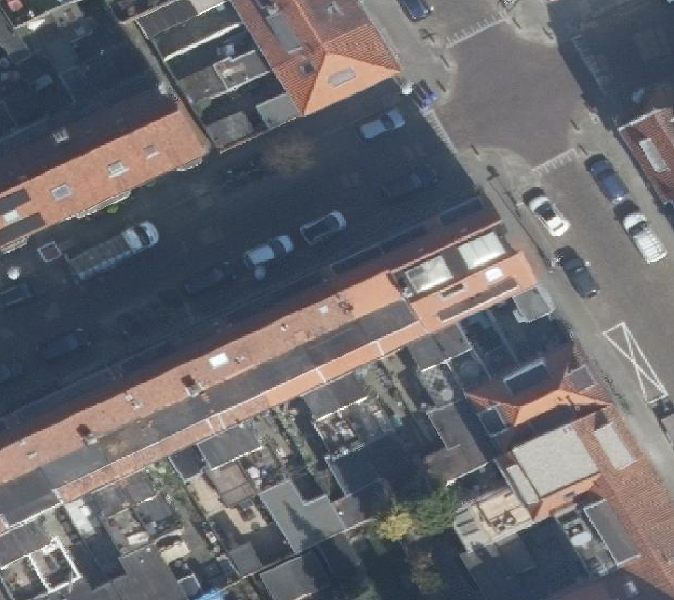True ortho Luchtfoto op daksegment