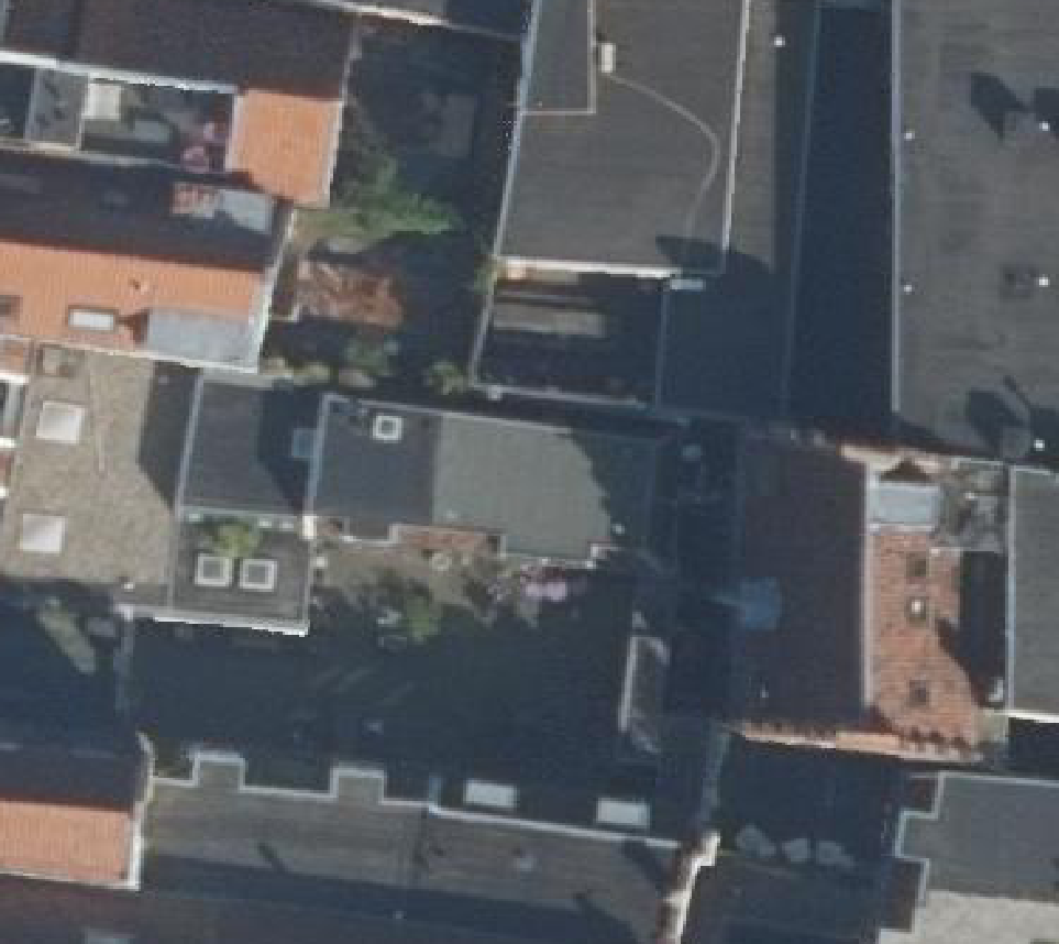 True ortho luchtfoto van Utrecht met zicht op woning