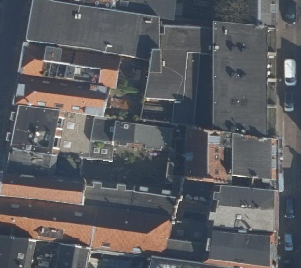 True ortho Luchtfoto op daksegment