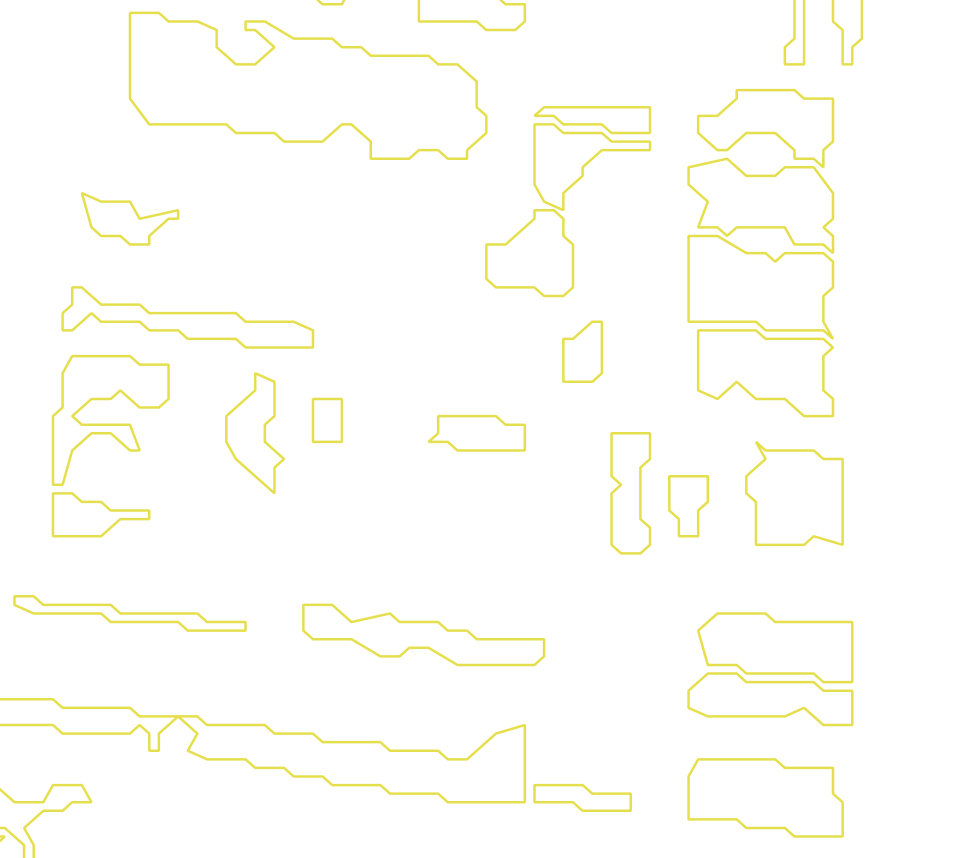 Daksegment met contourlijnen en structuurweergave