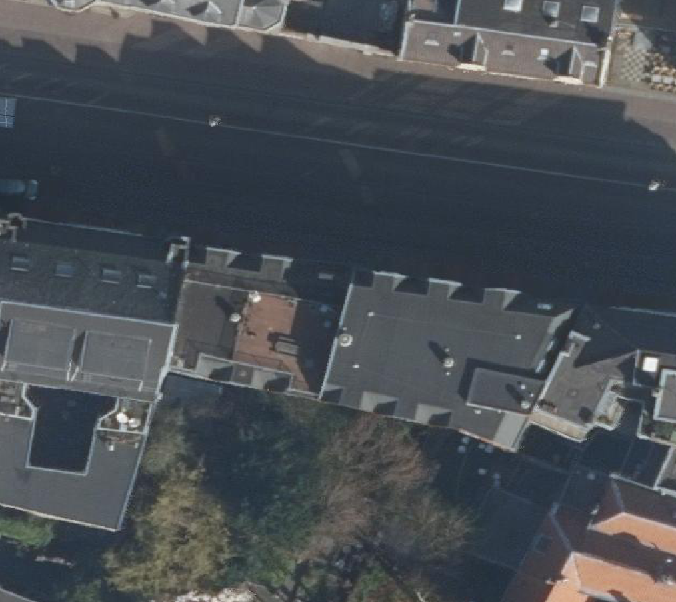 True ortho Luchtfoto op daksegment