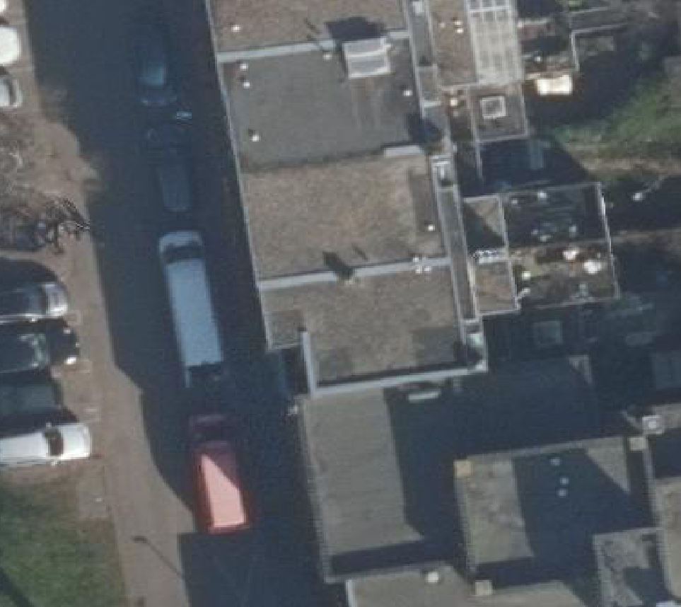 True ortho luchtfoto van Utrecht met zicht op woning