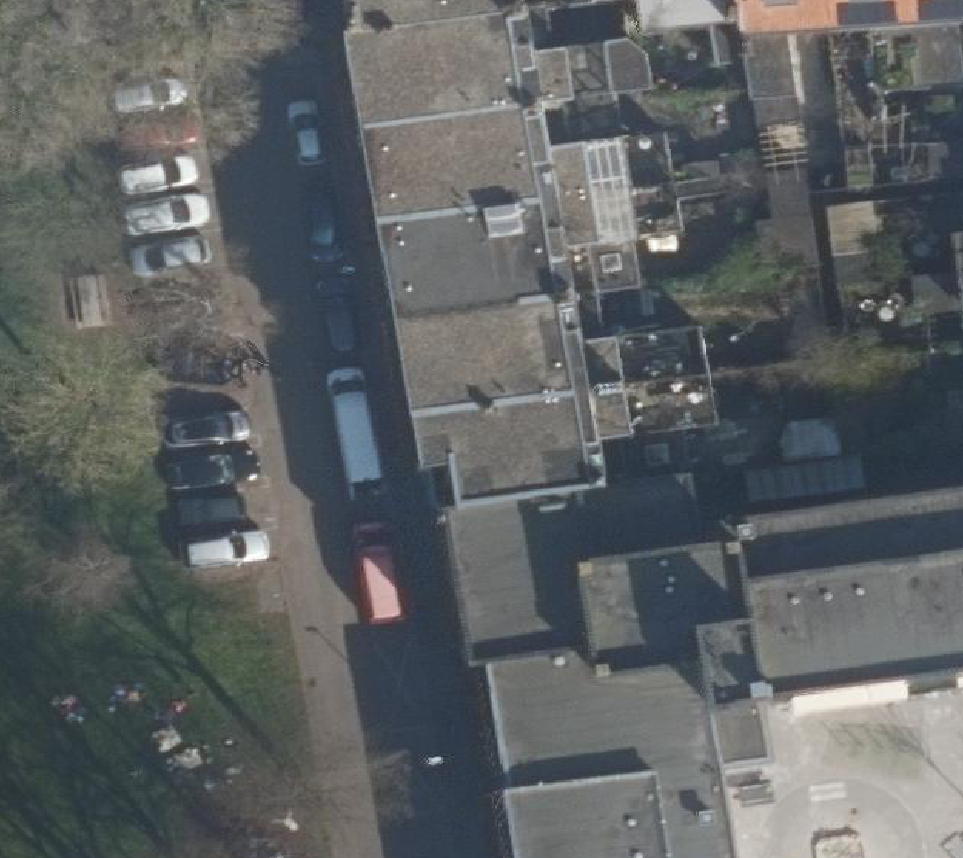 True ortho Luchtfoto op daksegment