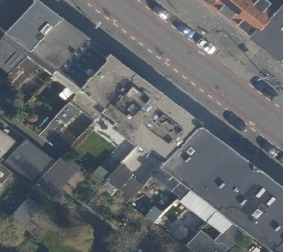 True ortho Luchtfoto op daksegment