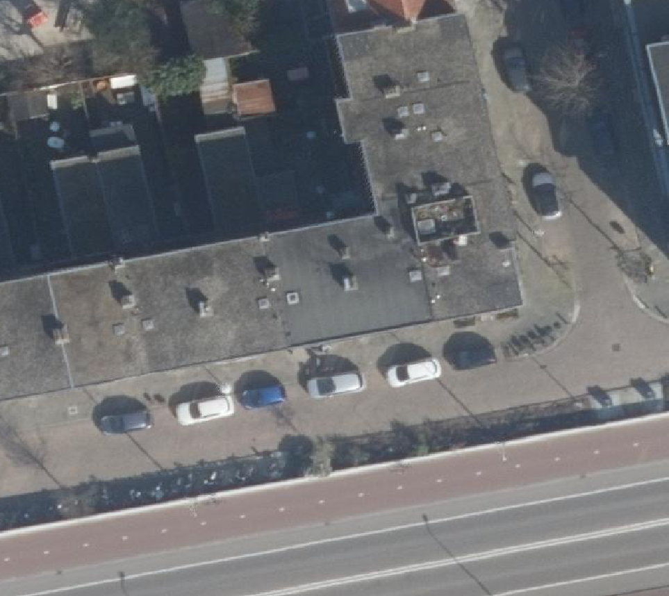True ortho Luchtfoto op daksegment