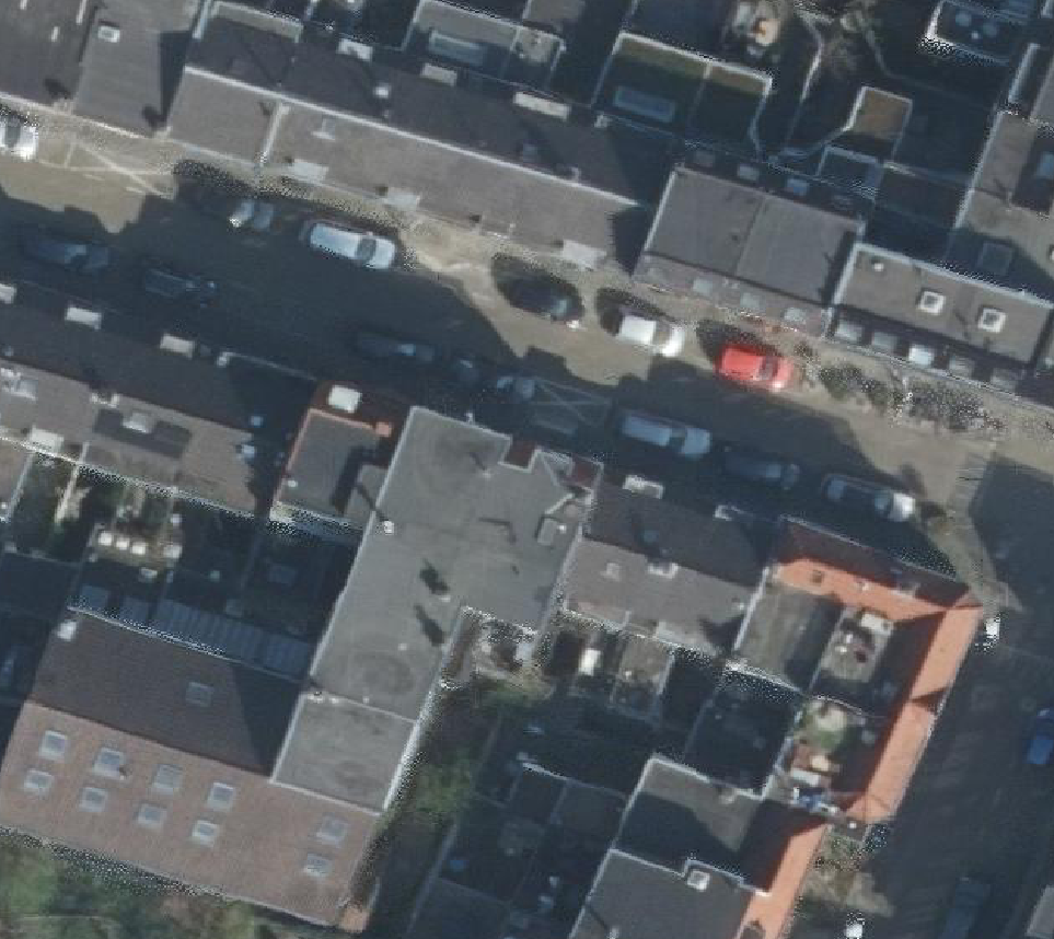 True ortho Luchtfoto op daksegment