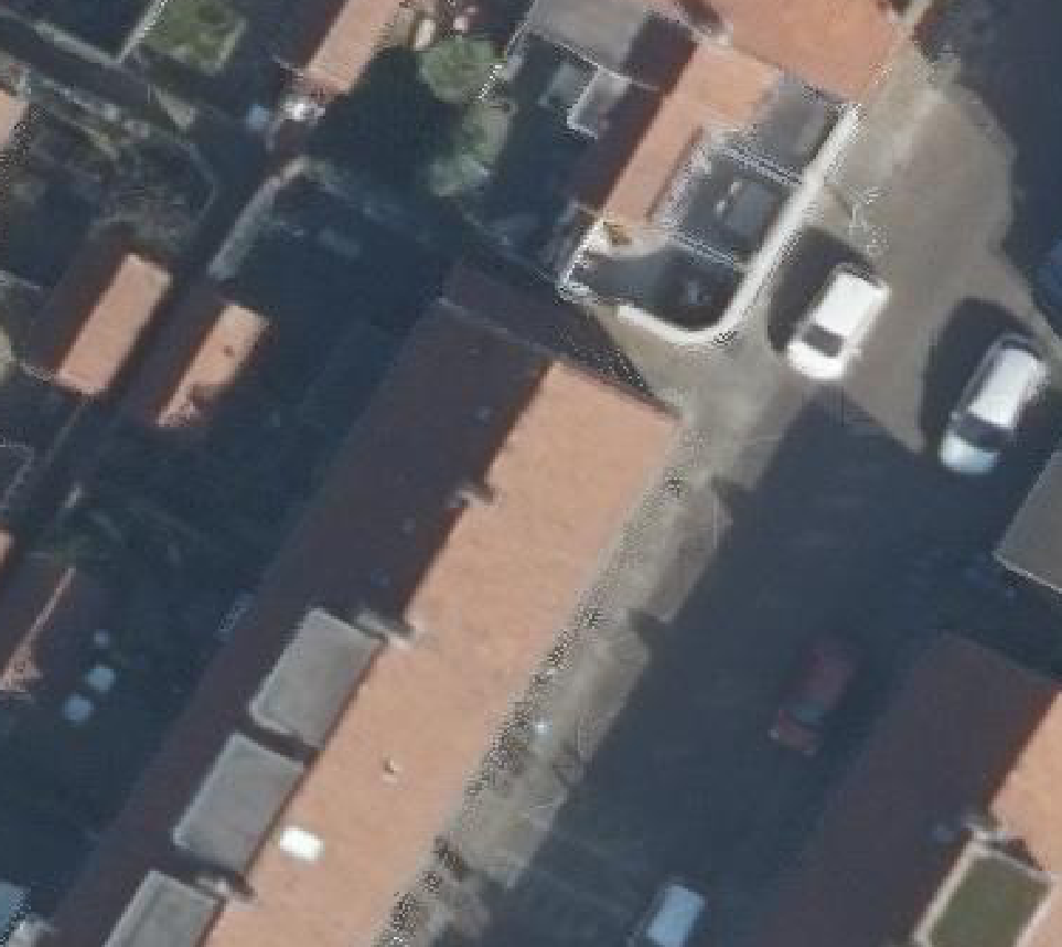 True ortho luchtfoto van Utrecht met zicht op woning