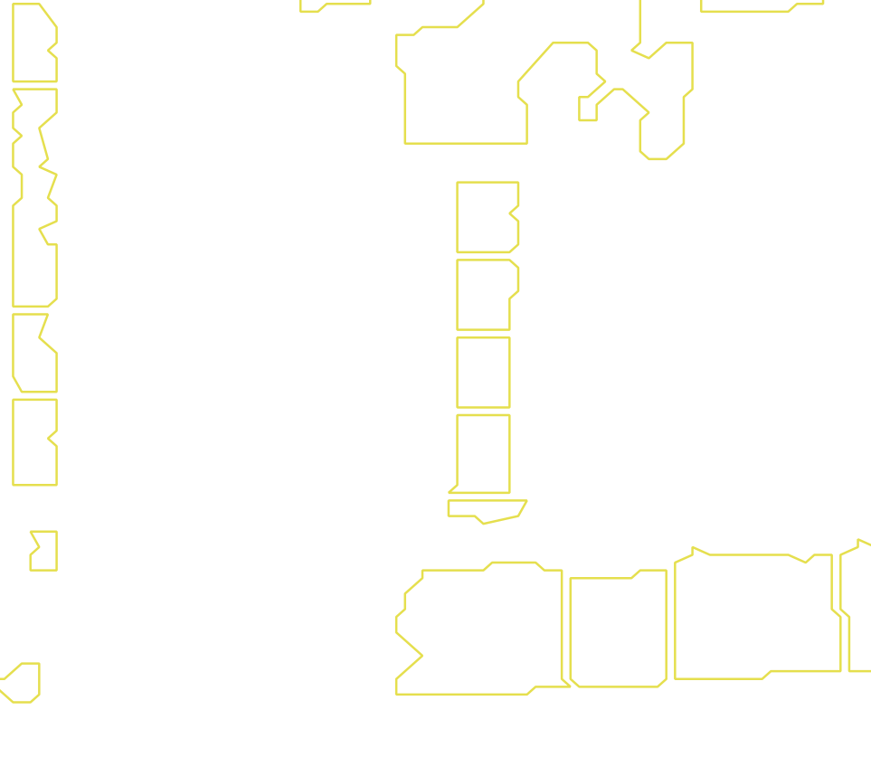 Daksegment met contourlijnen en structuurweergave