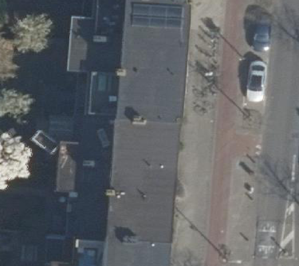 True ortho luchtfoto van Utrecht met zicht op woning