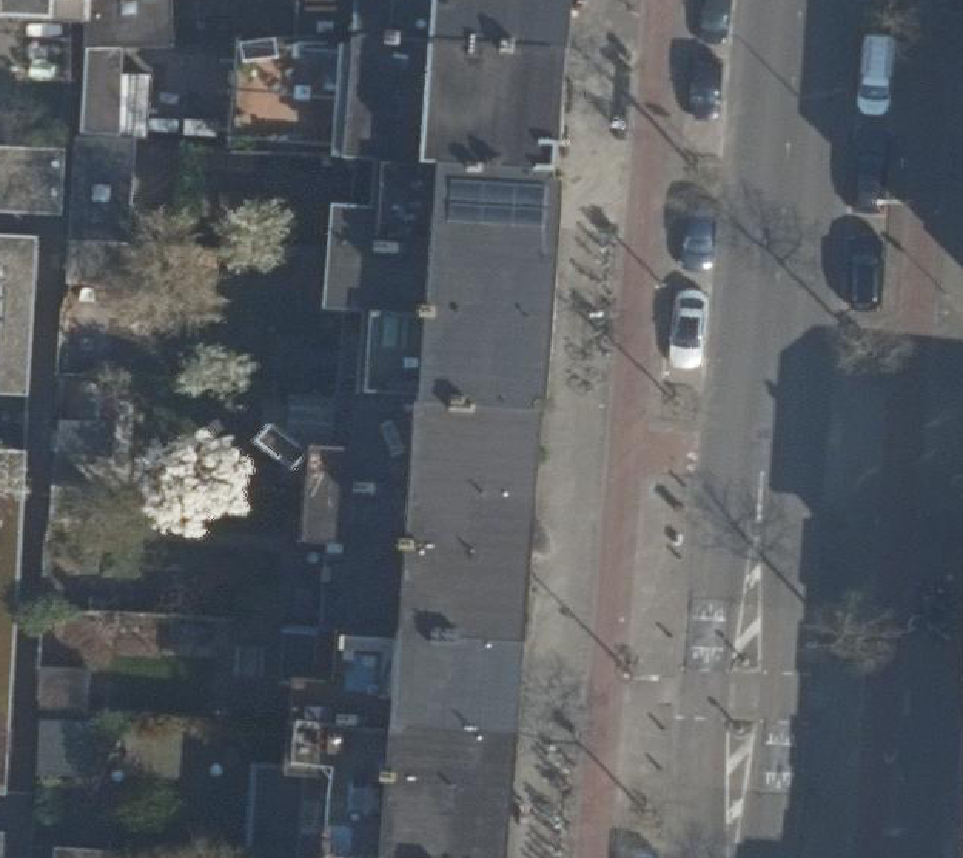 True ortho Luchtfoto op daksegment