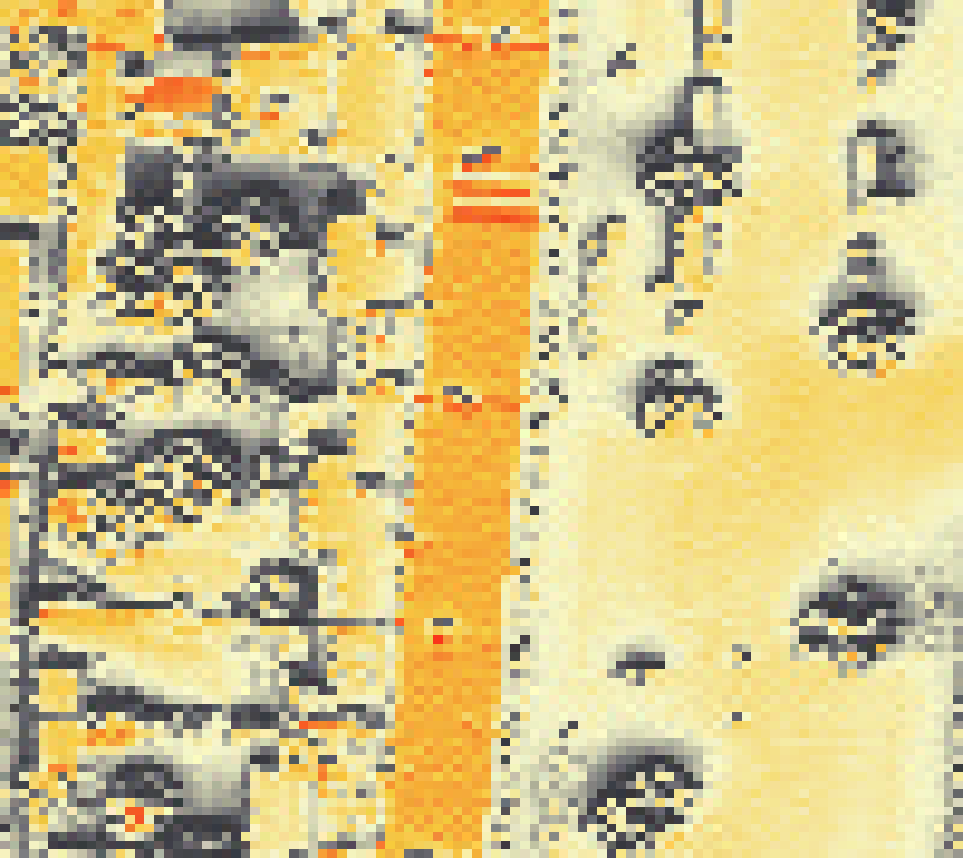 PV-irradiatie op daksegment met intensiteitsverdeling van zonlicht