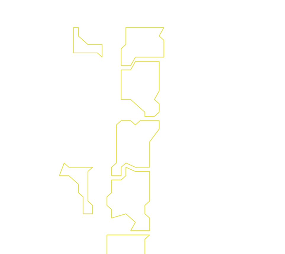 Daksegment ingezoomd met contourlijnen en structuurweergave