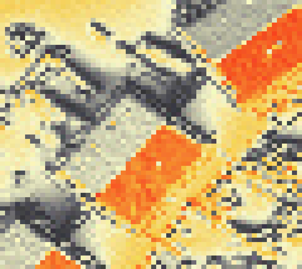 PV-irradiatie op daksegment ingezoomd met intensiteitsverdeling van zonlicht