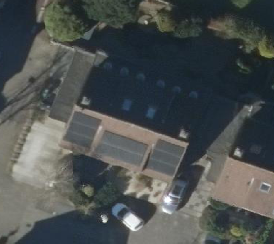 True ortho luchtfoto van Zoetermeer met zicht op woning