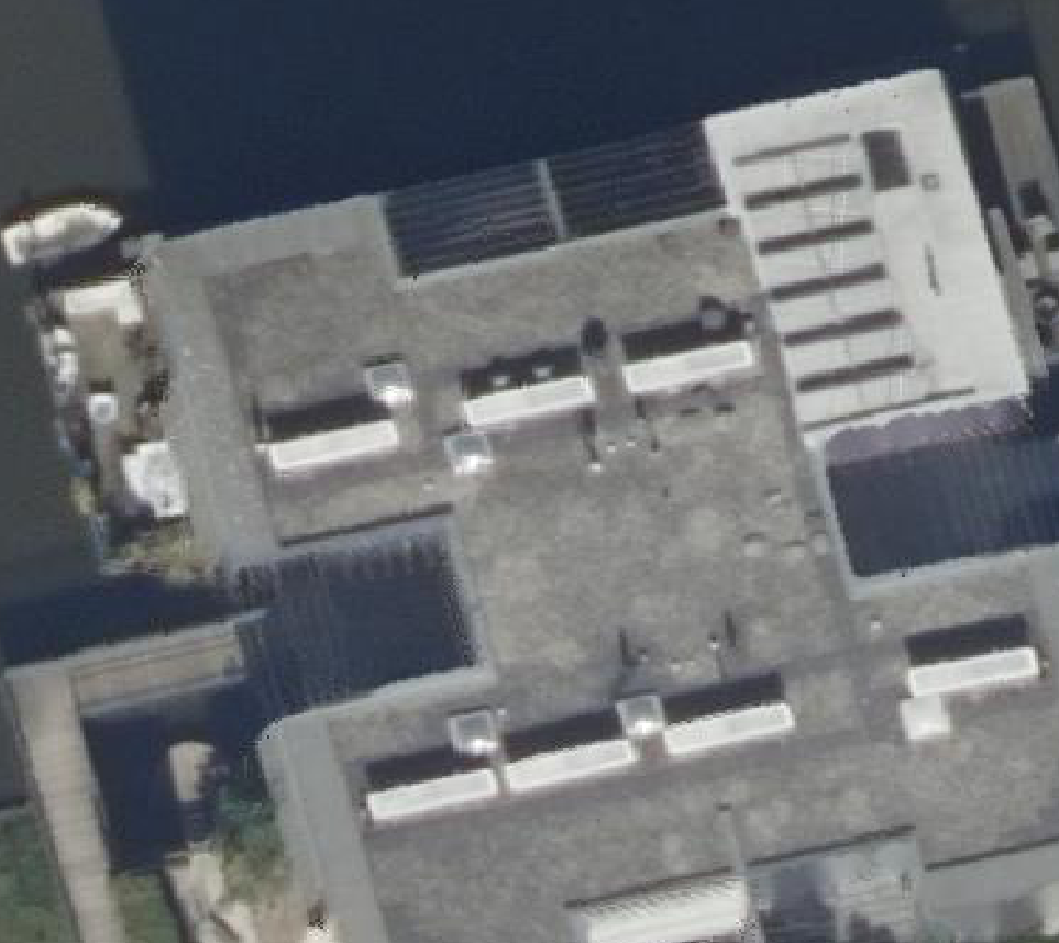 True ortho luchtfoto van Rotterdam met zicht op woning