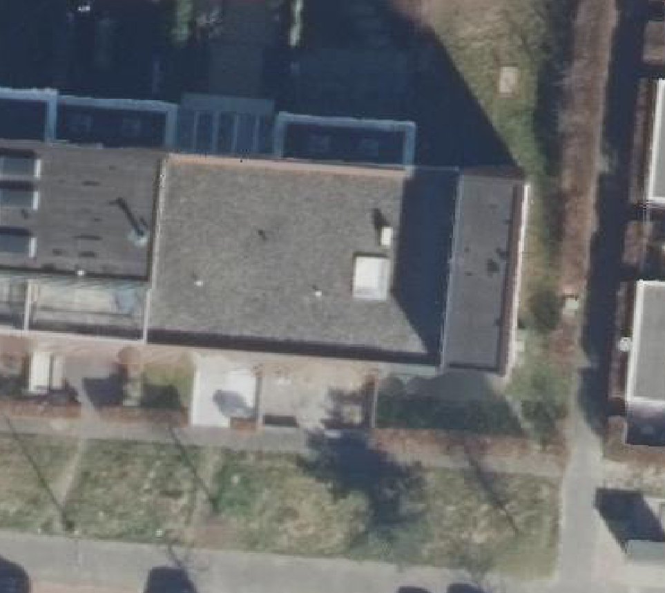 True ortho luchtfoto van Rotterdam met zicht op woning