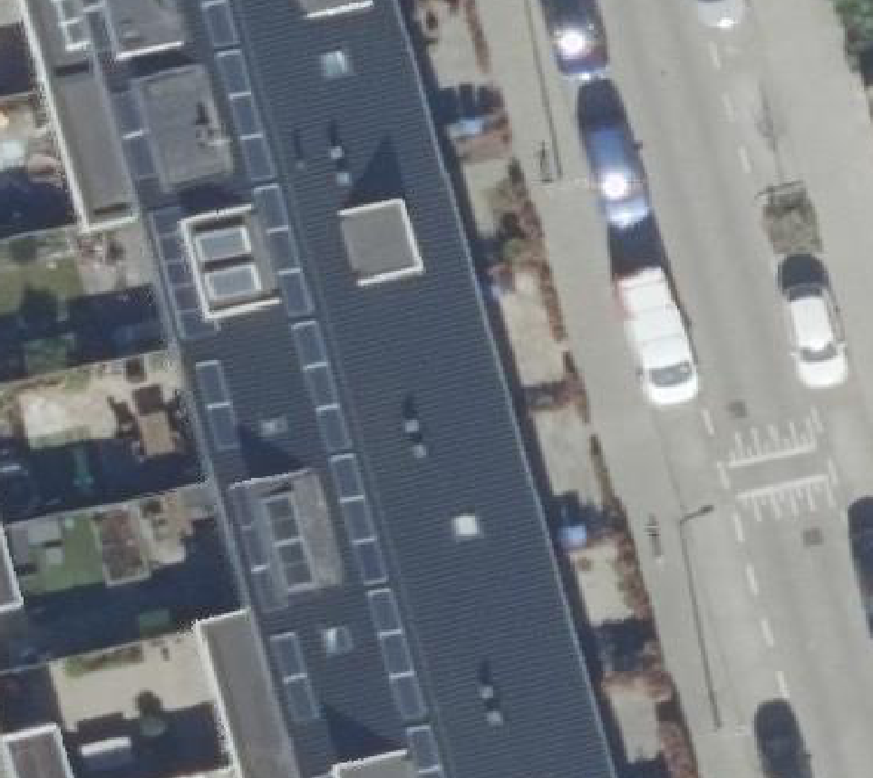 True ortho luchtfoto van Rotterdam met zicht op woning