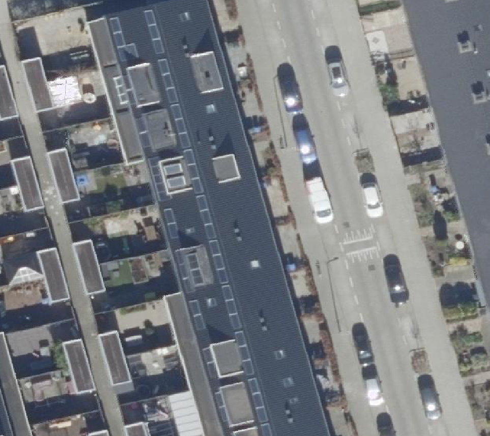 True ortho Luchtfoto op daksegment