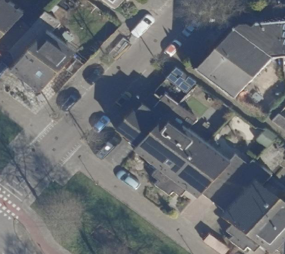 True ortho Luchtfoto op daksegment