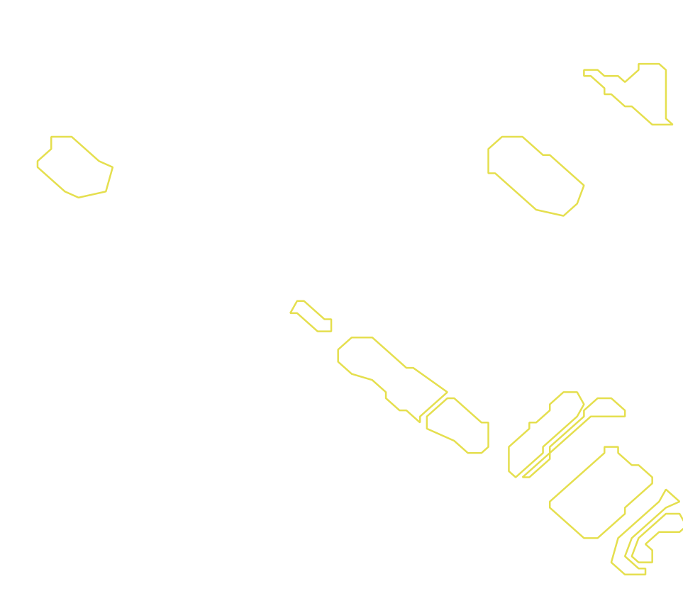Daksegment met contourlijnen en structuurweergave