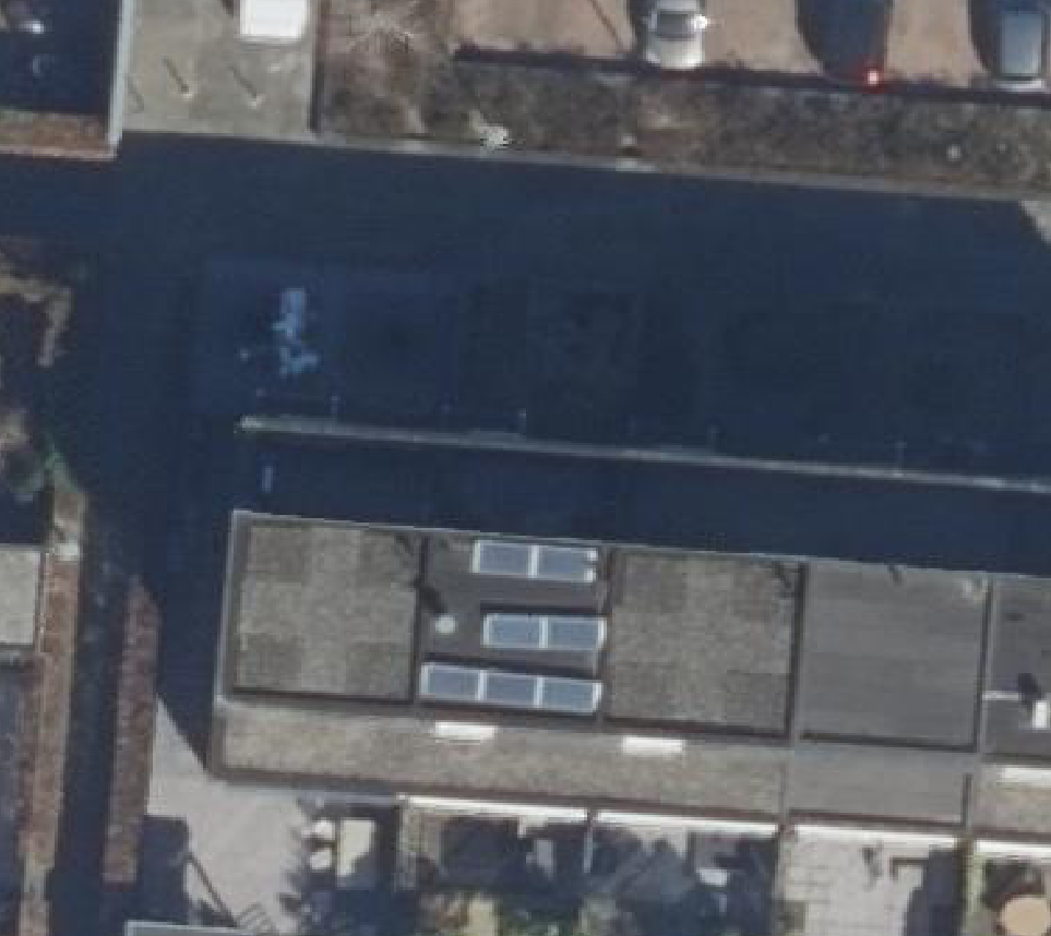 True ortho luchtfoto van Rotterdam met zicht op woning