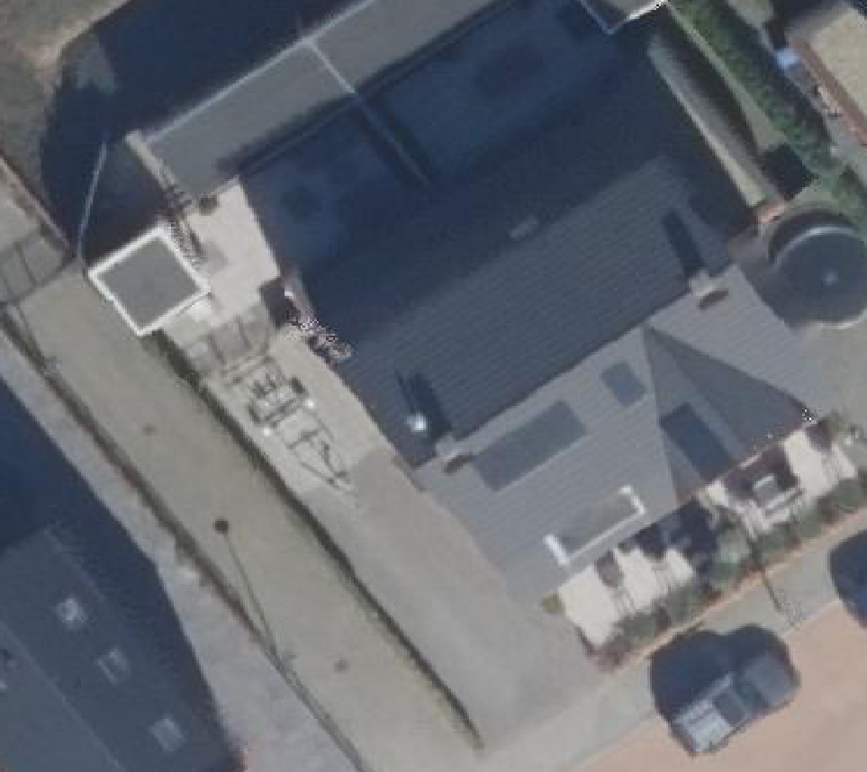 True ortho luchtfoto van Rotterdam met zicht op woning