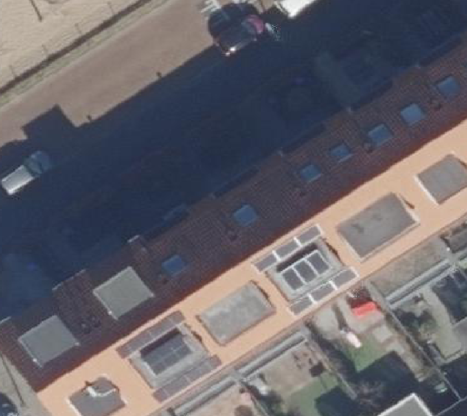 True ortho luchtfoto van Rotterdam met zicht op woning