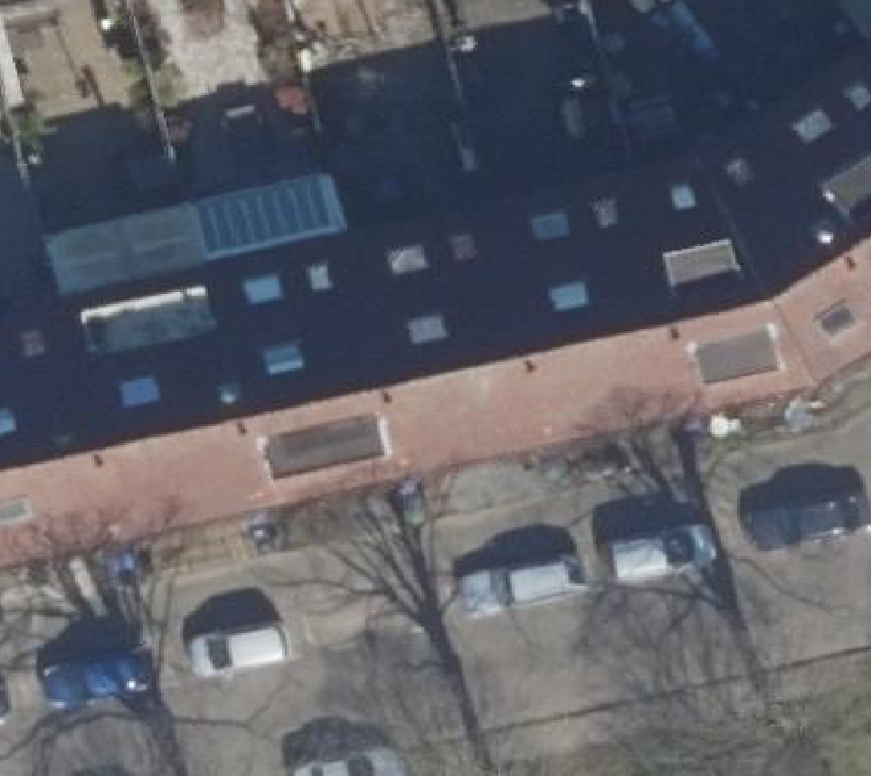 True ortho luchtfoto van Rotterdam met zicht op woning