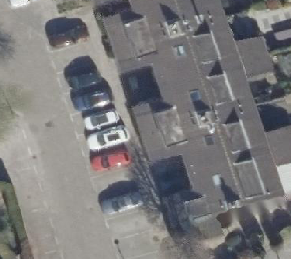 True ortho luchtfoto van Rotterdam met zicht op woning