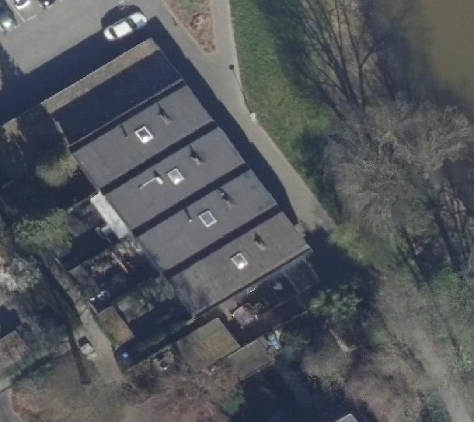 True ortho Luchtfoto op daksegment