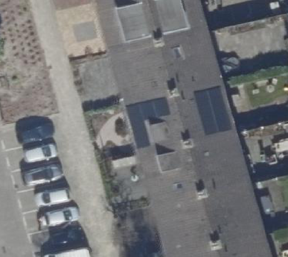 True ortho luchtfoto van Rotterdam met zicht op woning