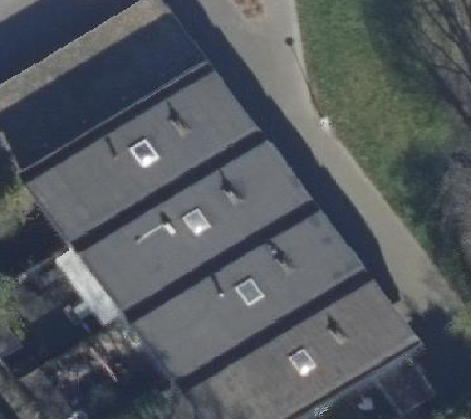 True ortho luchtfoto van Rotterdam met zicht op woning