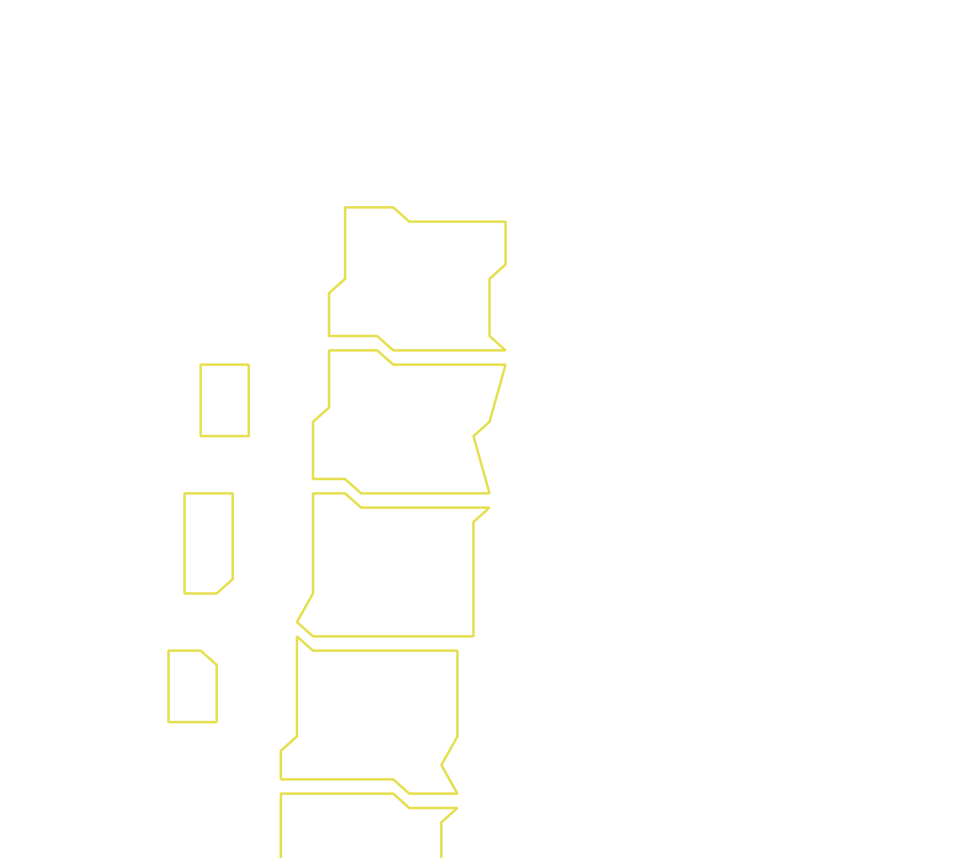 Daksegment ingezoomd met contourlijnen en structuurweergave
