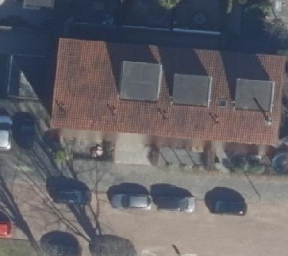 True ortho luchtfoto van Rotterdam met zicht op woning