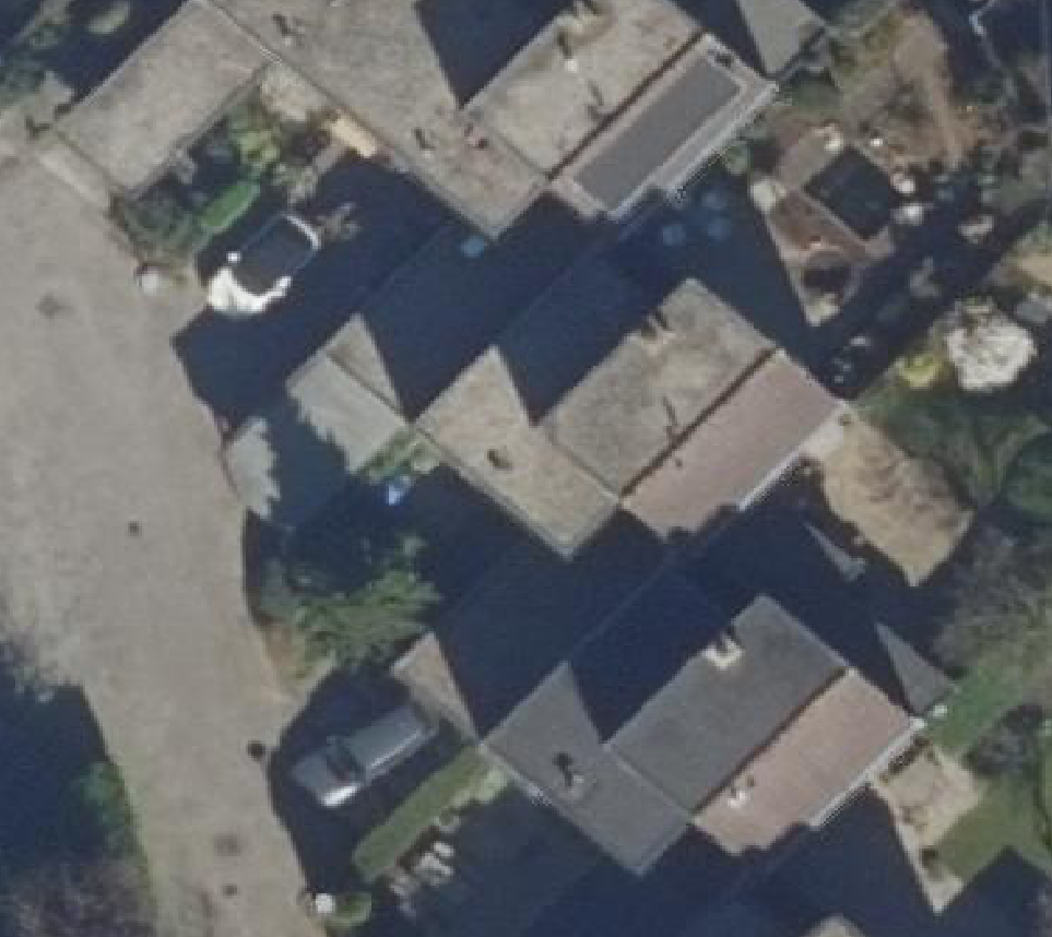 True ortho luchtfoto van Rotterdam met zicht op woning