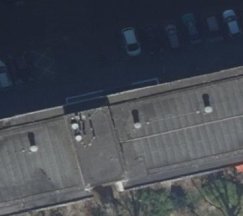 True ortho luchtfoto van Rotterdam met zicht op woning