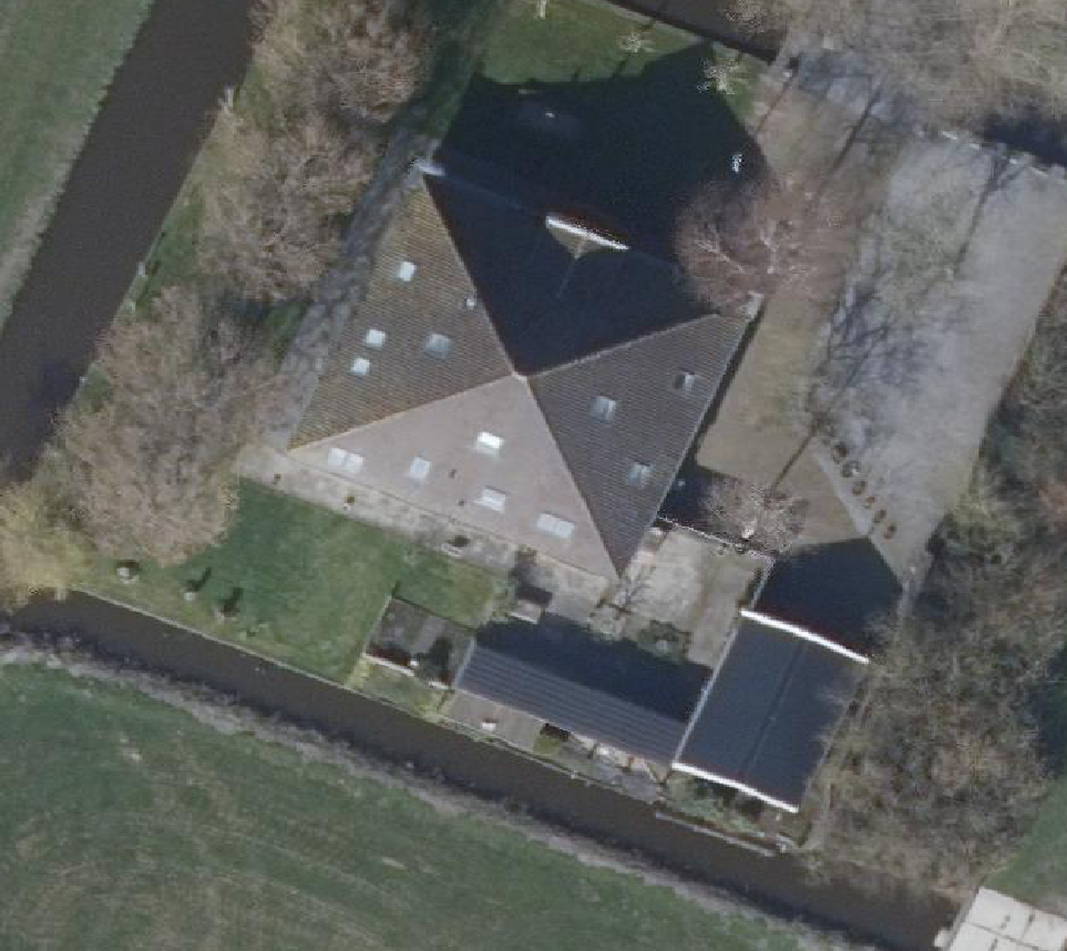 True ortho Luchtfoto op daksegment