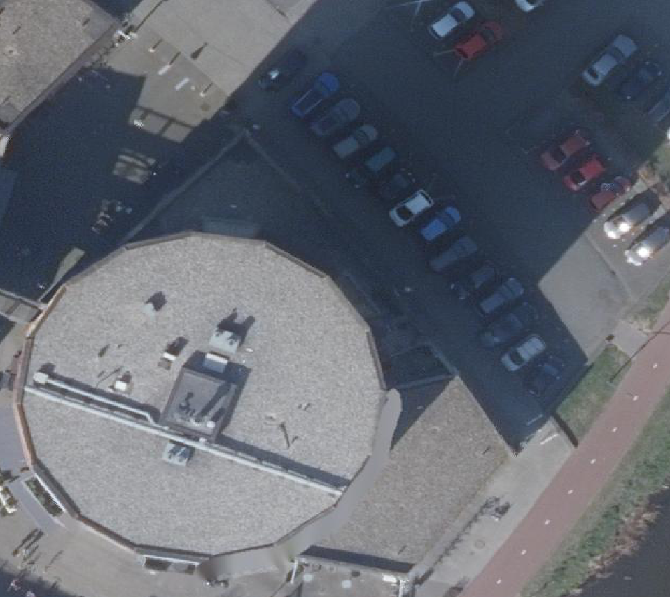 True ortho Luchtfoto op daksegment