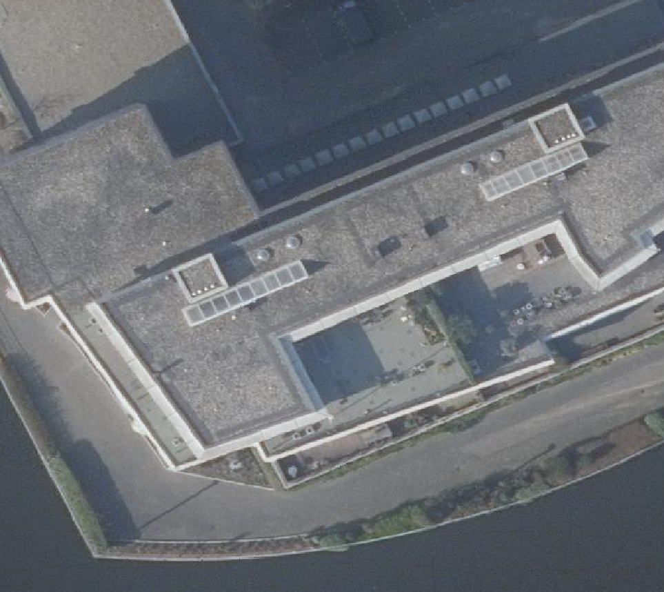 True ortho Luchtfoto op daksegment