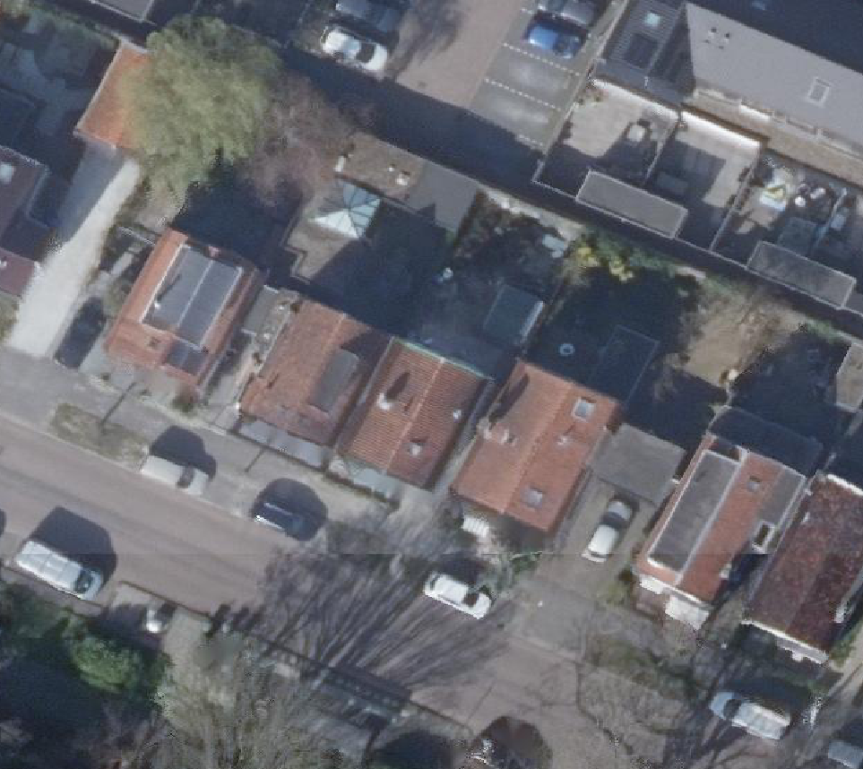 True ortho Luchtfoto op daksegment